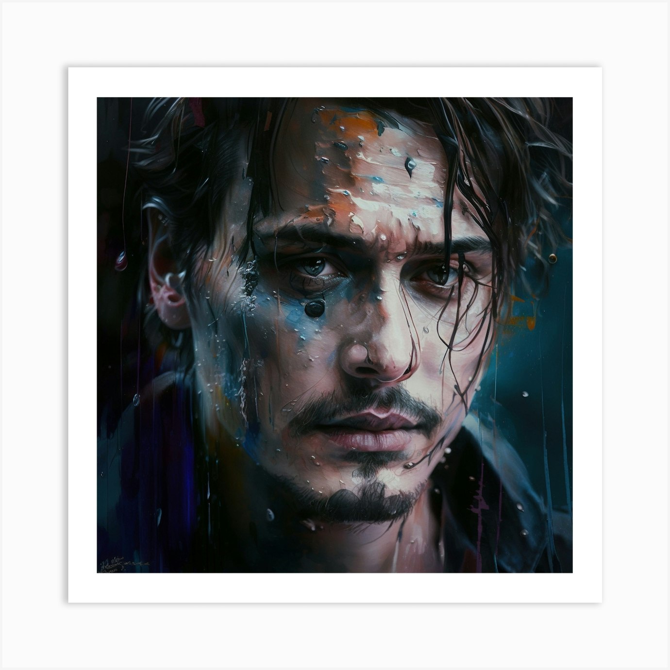 Johnny Depp Art Print by David Arts Fy