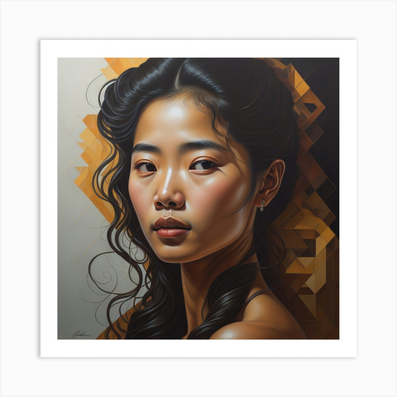 Enchanting Realism, Paint a captivating portrait 3, that showcases the ...