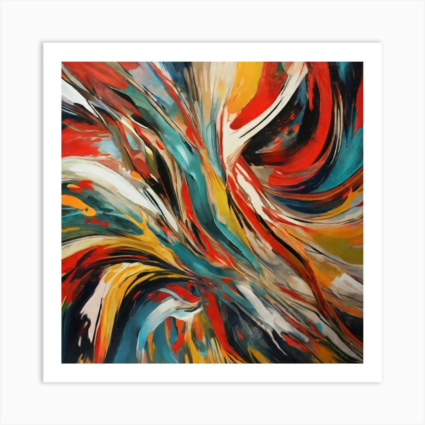 Hard Lines- Abstract painting, abstraction, painting, wall art decor, wall art, canvas 2024 art