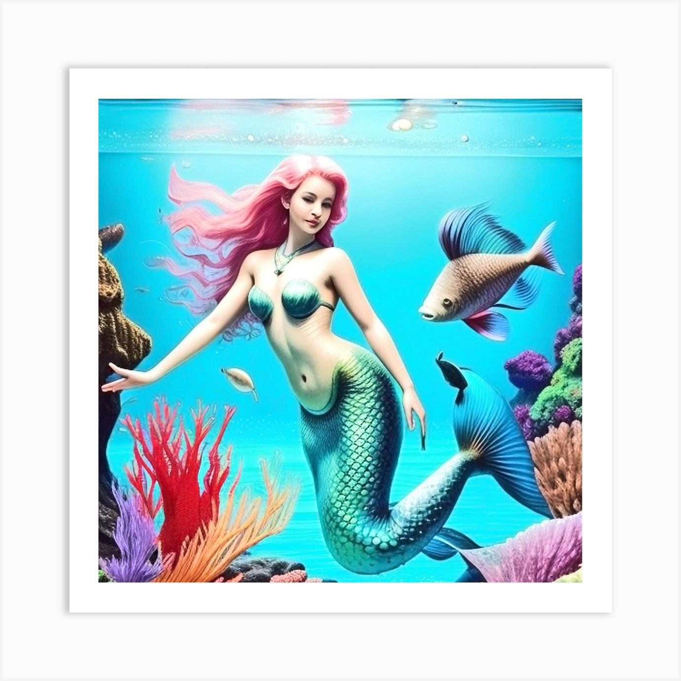 Mermaid 18 Art Print By Mdsarts Fy 