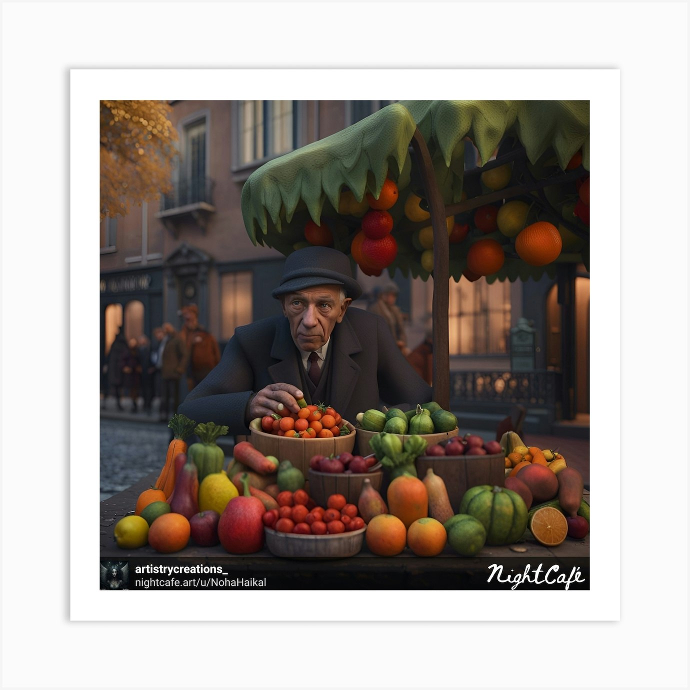 Fruit Stand Art Print by Nohacreations/artistrycreations Fy