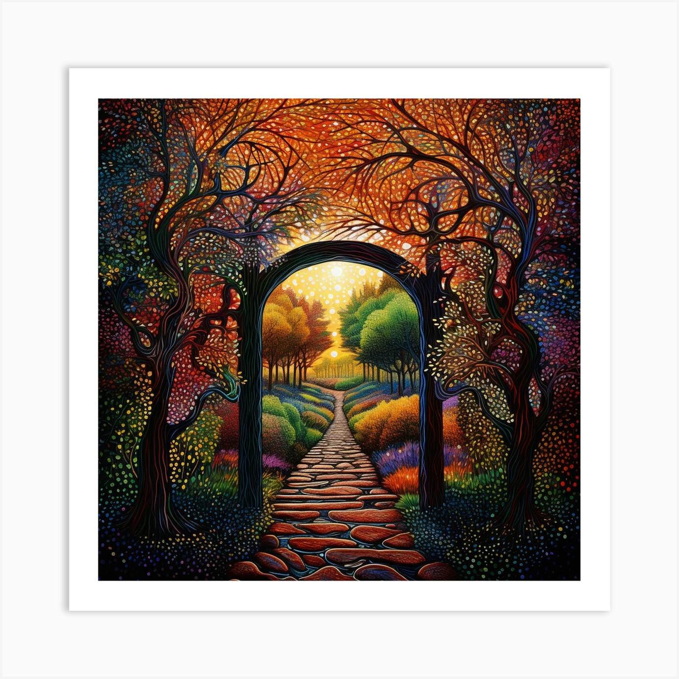 Garden Path Art Print by Bella Luna - Fy