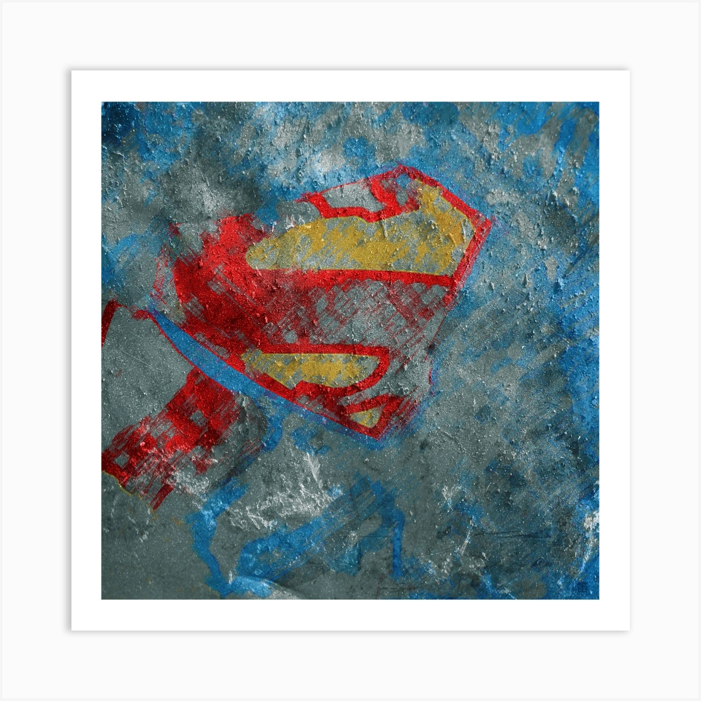 Superman Art Print by Fernando Vieira Fy