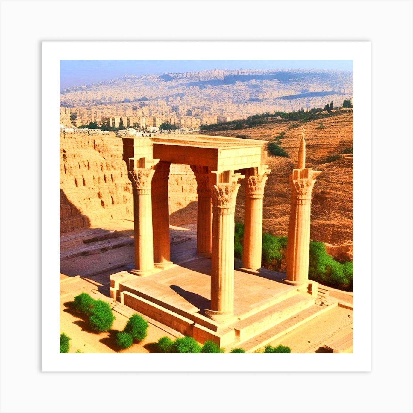 Ruins Of Baalbek Art Print By Mdsarts Fy