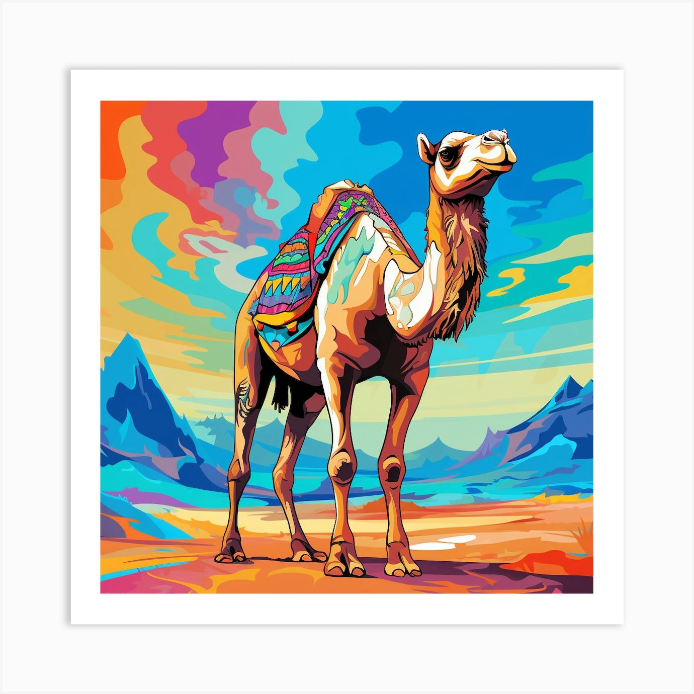 Camel Painting 1 Art Print