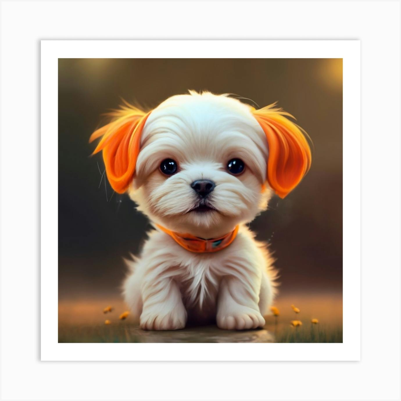 Cute hot sale puppy paintings