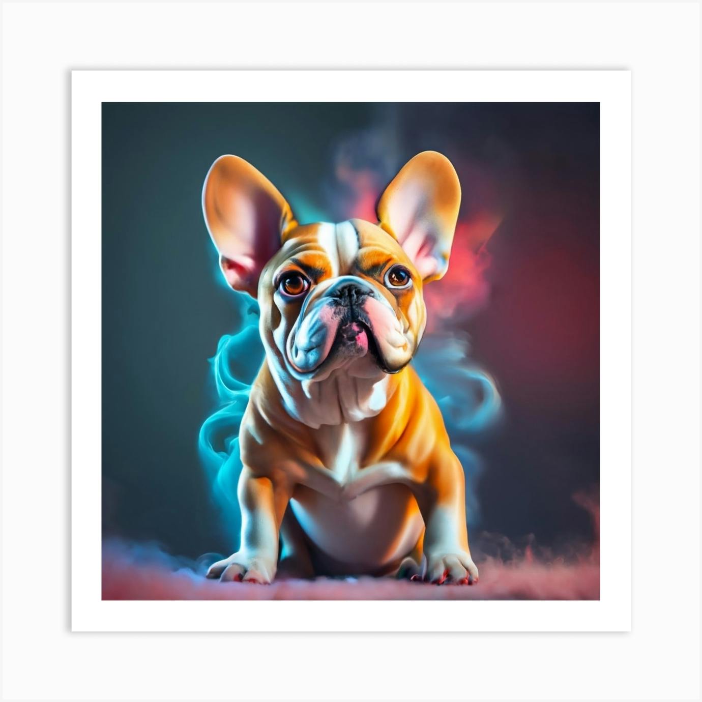 French bulldog outlet canvas painting