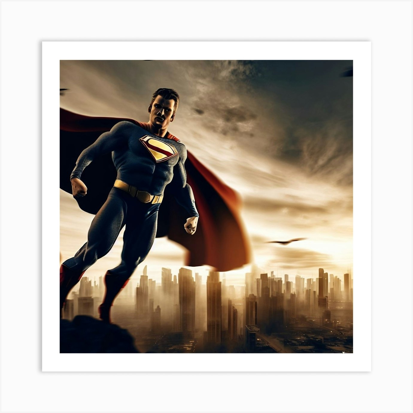 Superman Art Print by Zeno Taron Fy