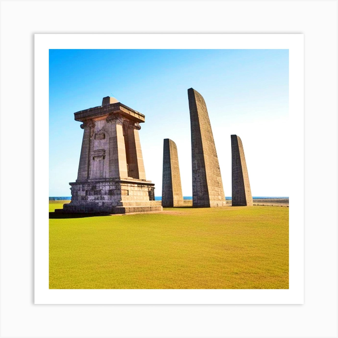 Three Stone Monuments Art Print by MdsArts Fy