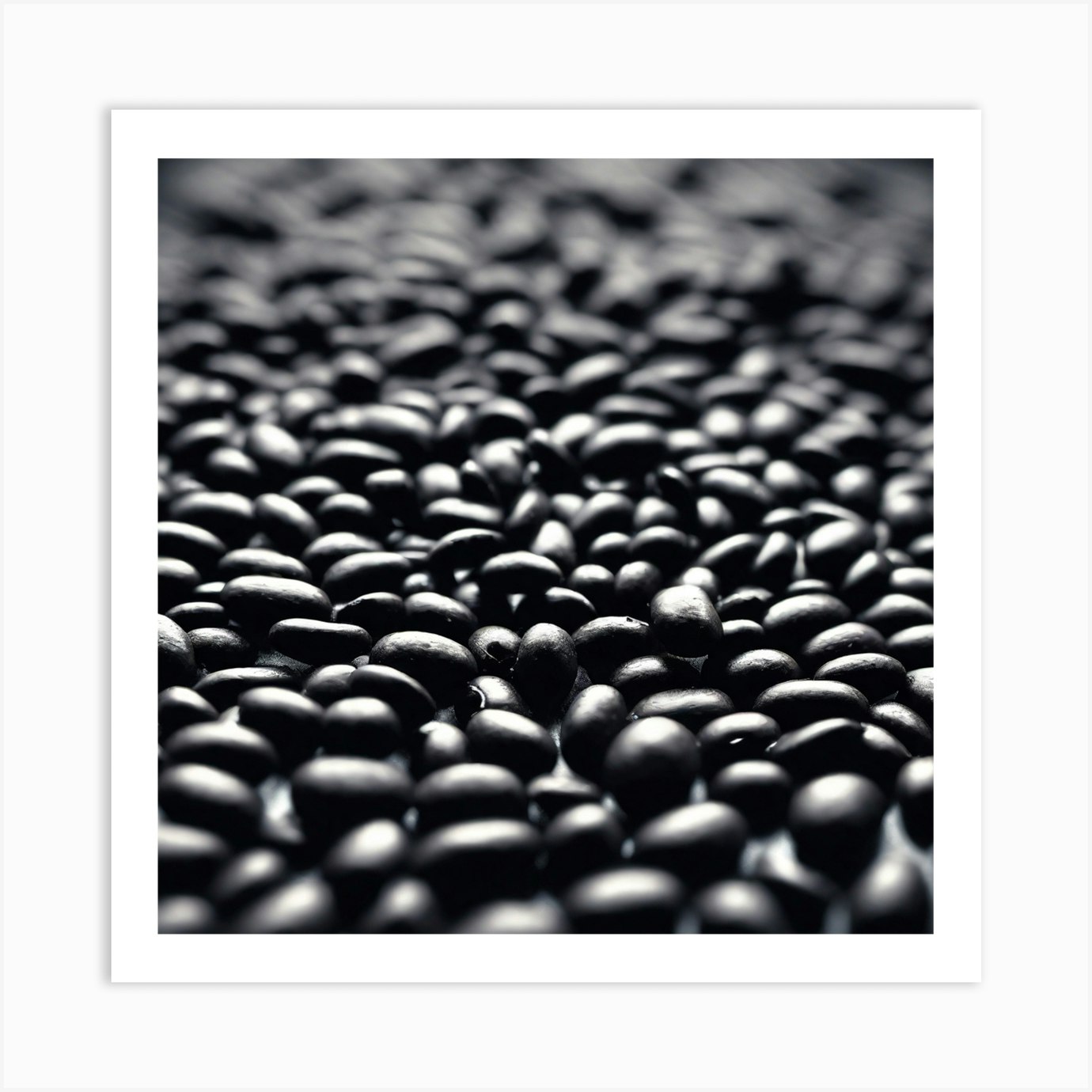 Black Beans 12 Art Print by Pat4U - Fy