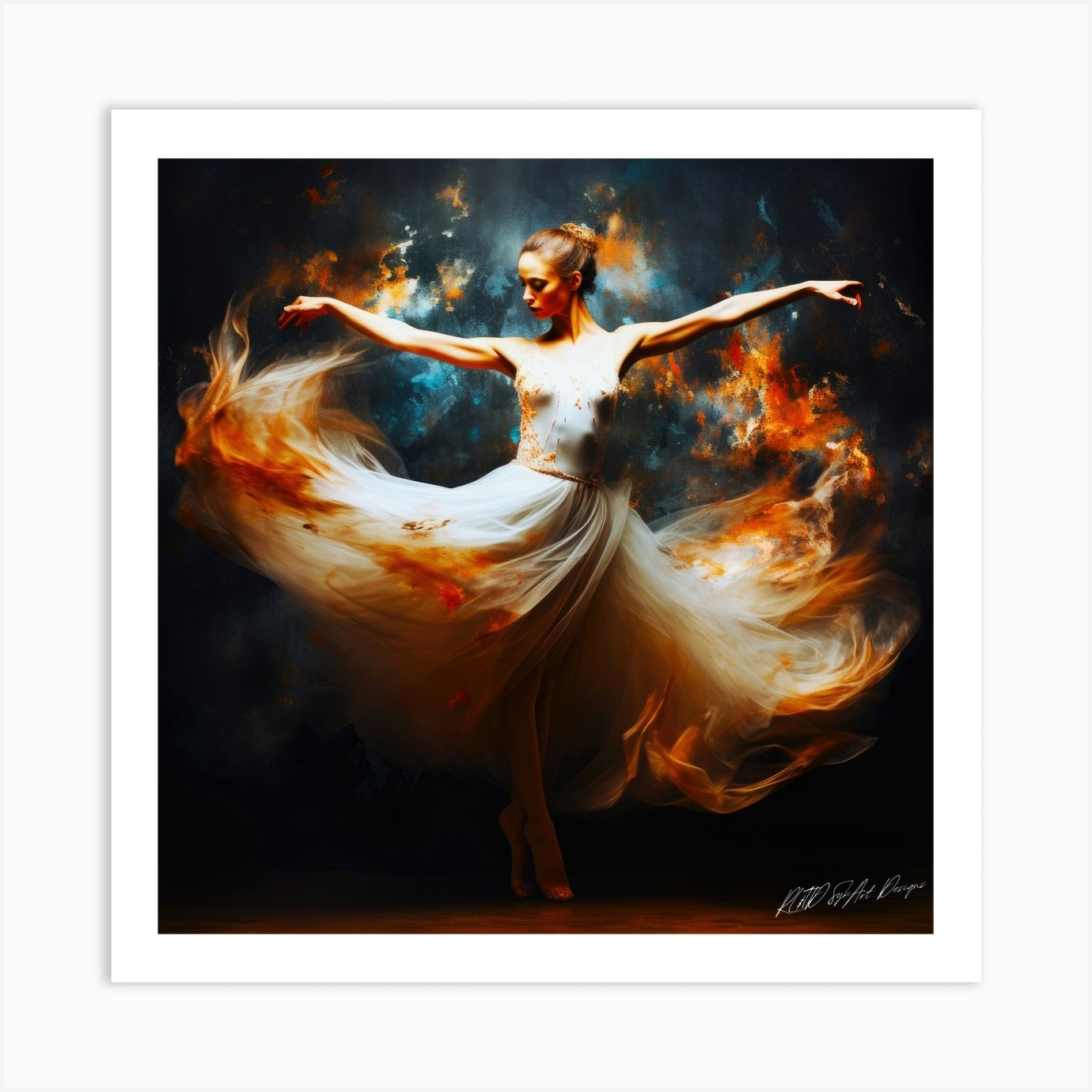 Types Of Dances - Ballerina Aesthetic Art Print by SykArt Designs - Fy