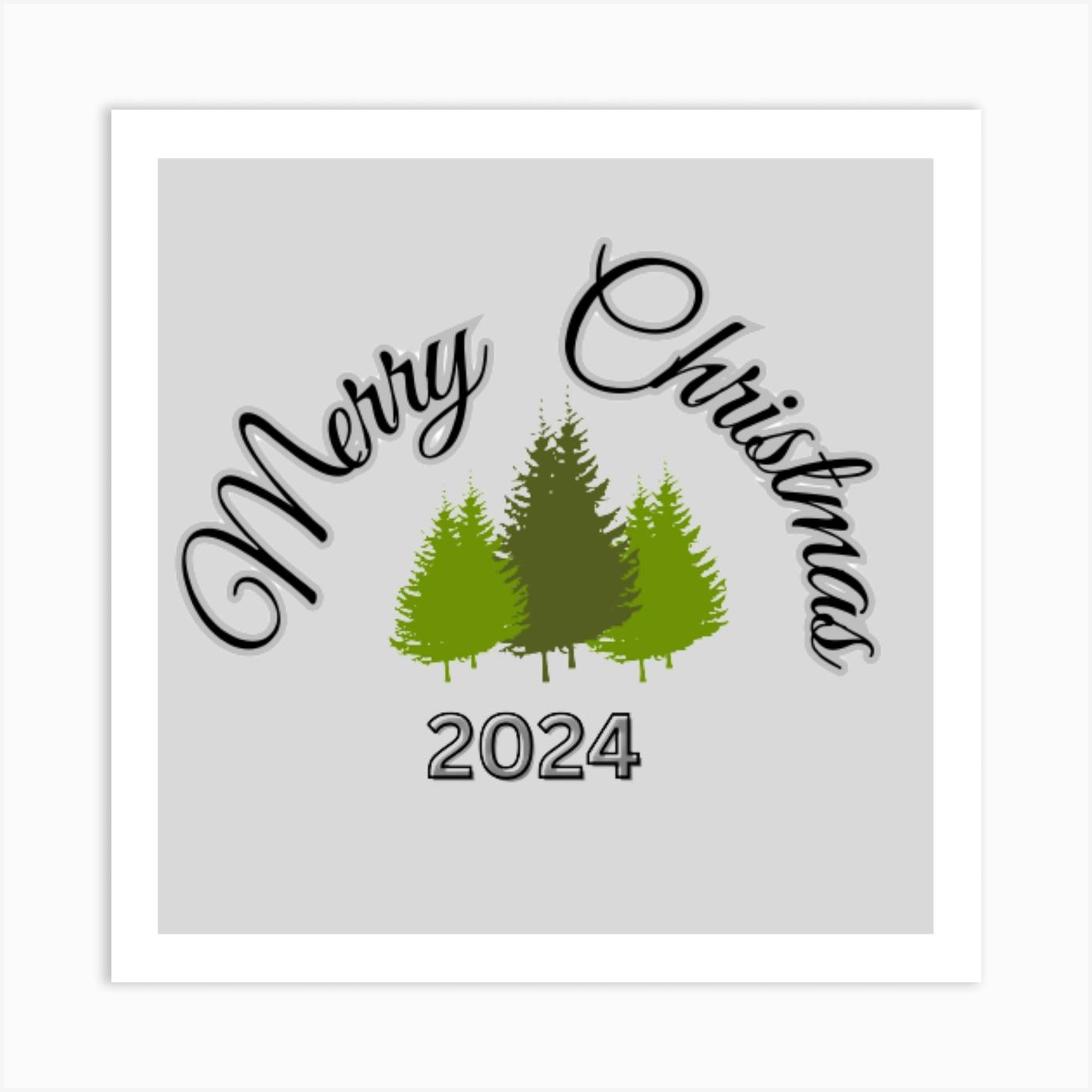 Merry Christmas 2024 Art Print By Graphicgalaxy Fy   295b275b 2525 417c Bb89 7d936a174d82 