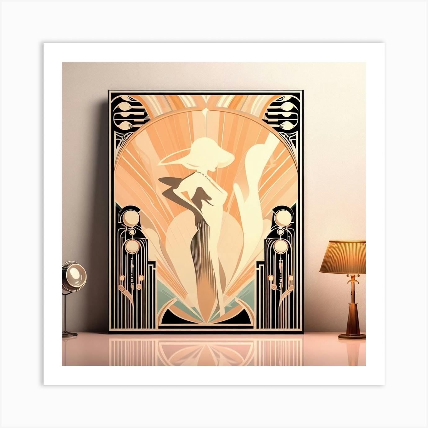 Deco era with a modern twist Art Print
