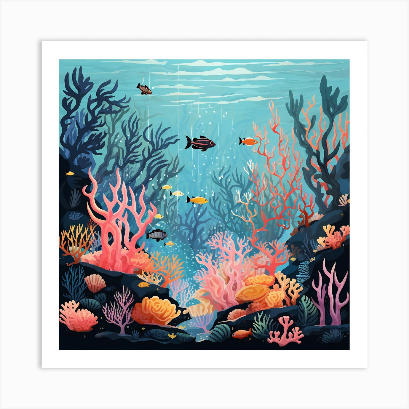 Coral Reef Art Print by Aidyrose - Fy