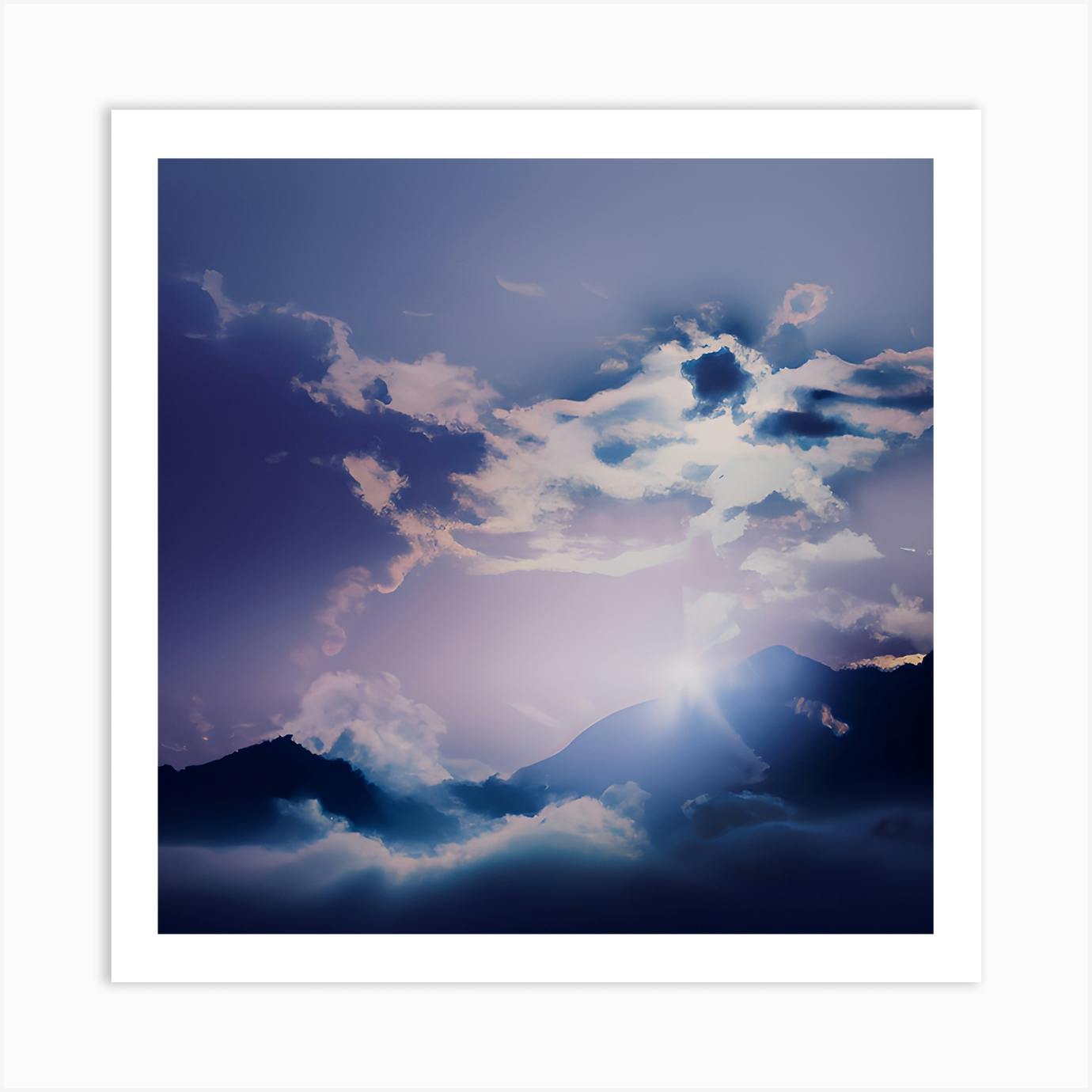 Beautiful Blue Skies Art Print By Innerworks - Fy