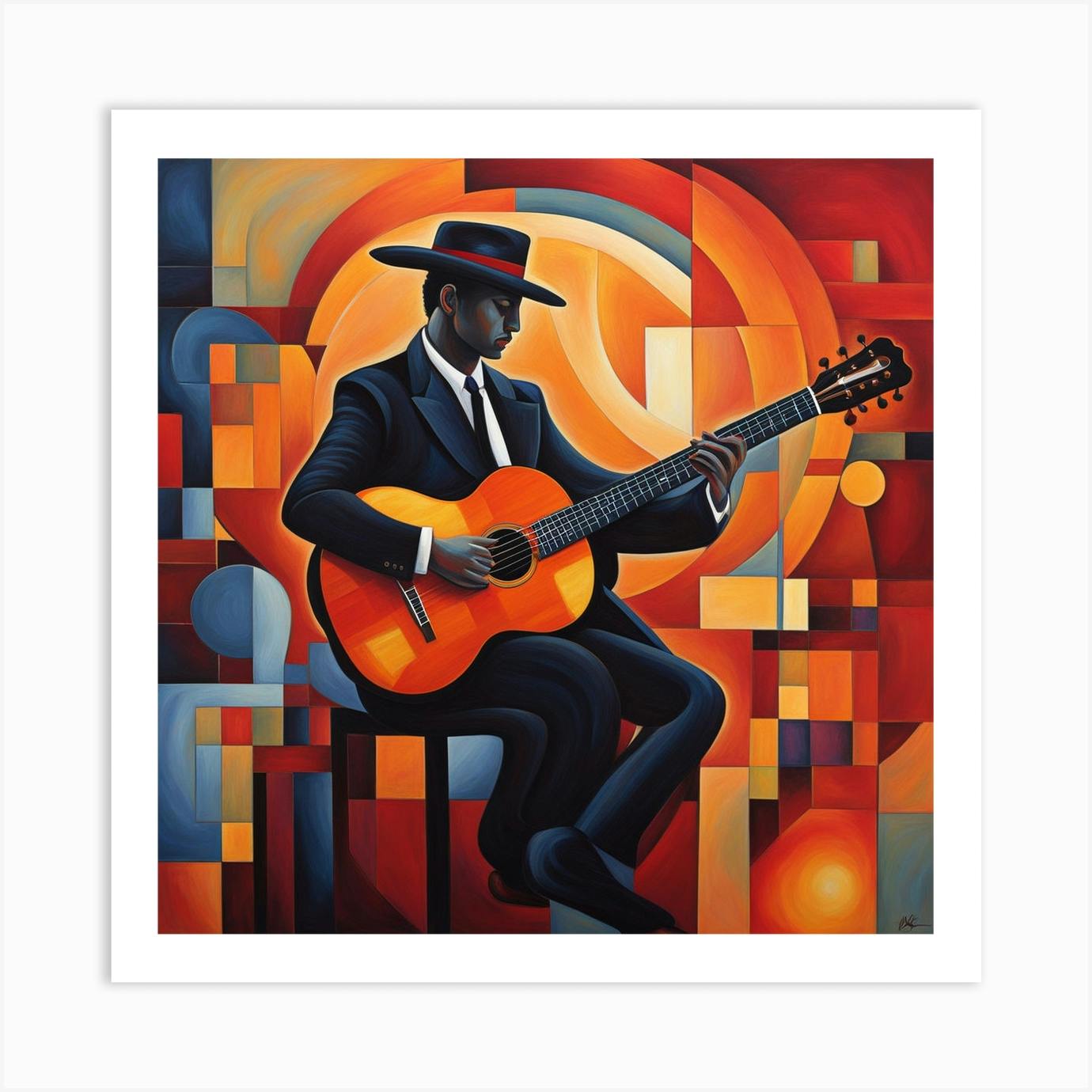 Acoustic Guitar 15 Art Print by ArtfulExplorer Fy