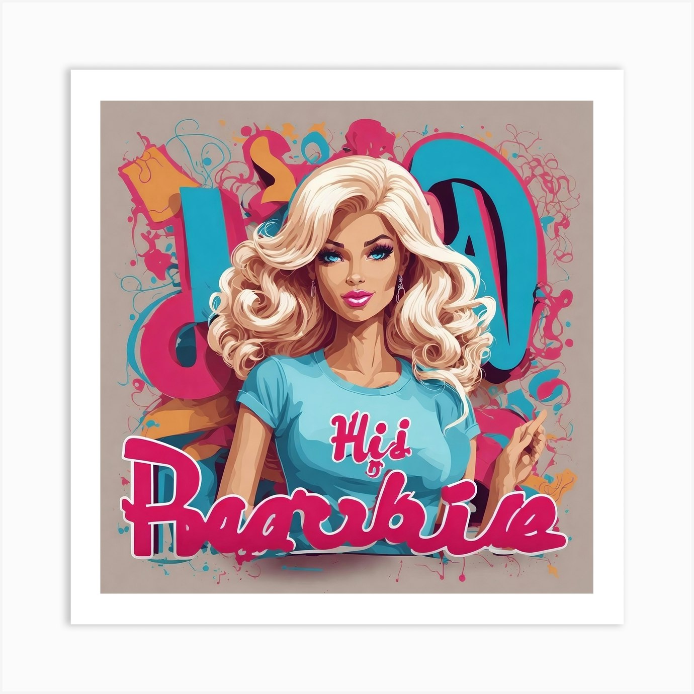 Barbie Art Print By Ishwar Creation Fy 