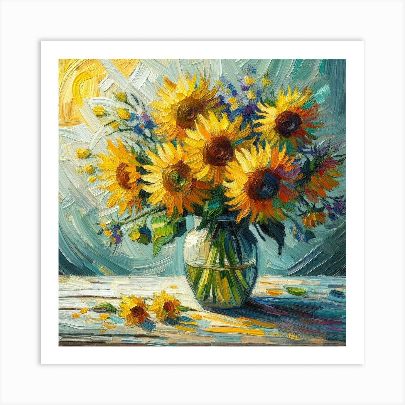 a*a様 Sunflower Twins 絵画原画 david-hockney-lithograph-print