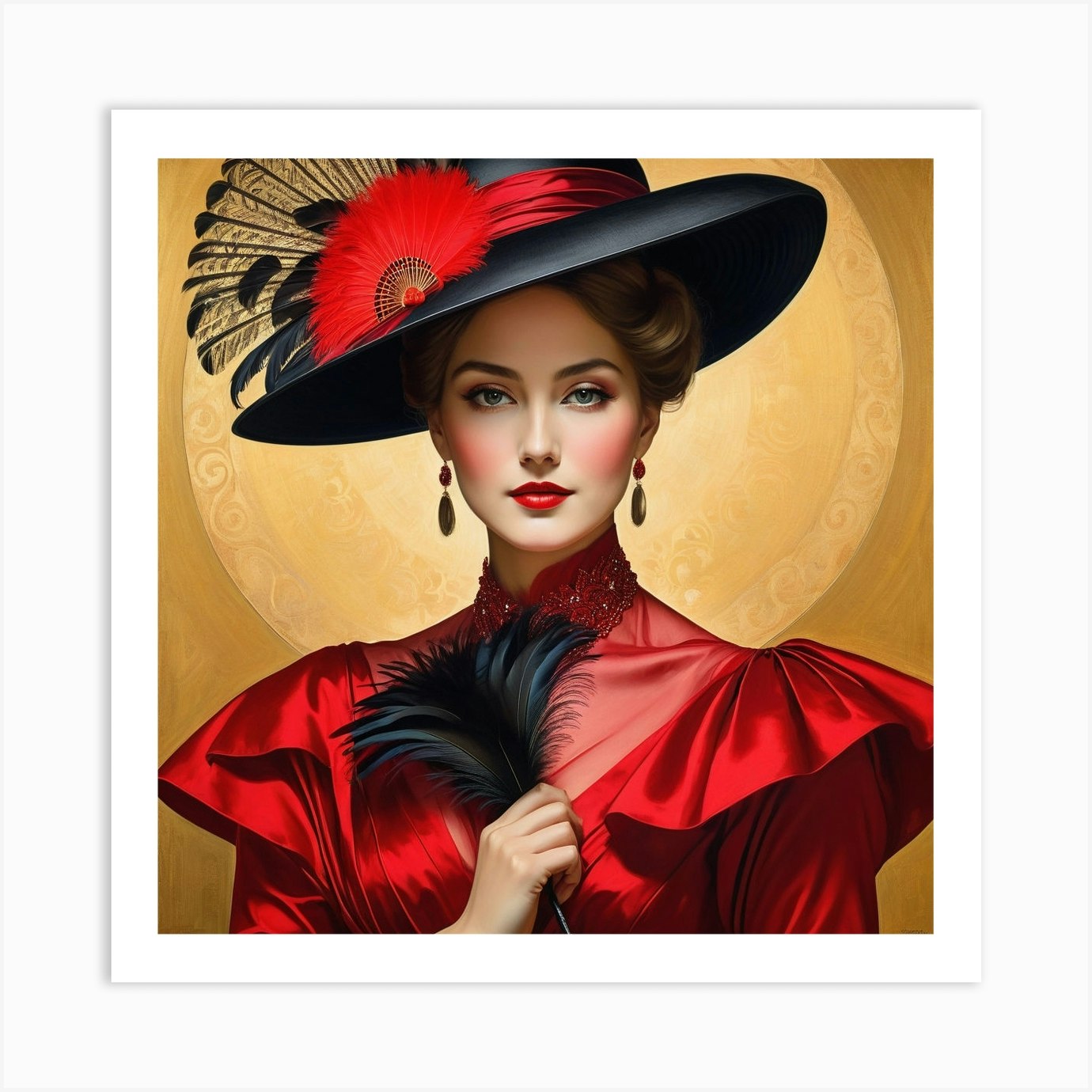 Victorian Lady 3 Art Print by ArtfulExplorer - Fy