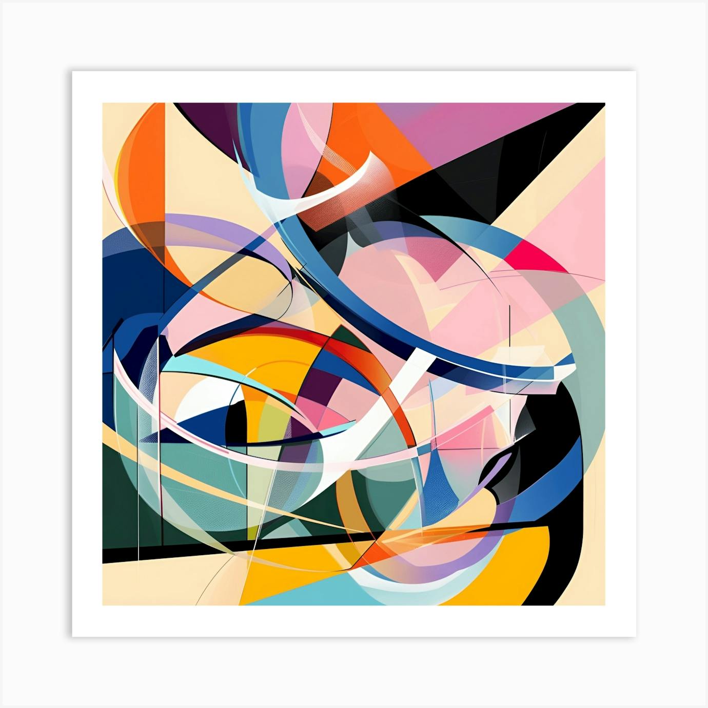 Shapes & Colors | on sale Framed poster