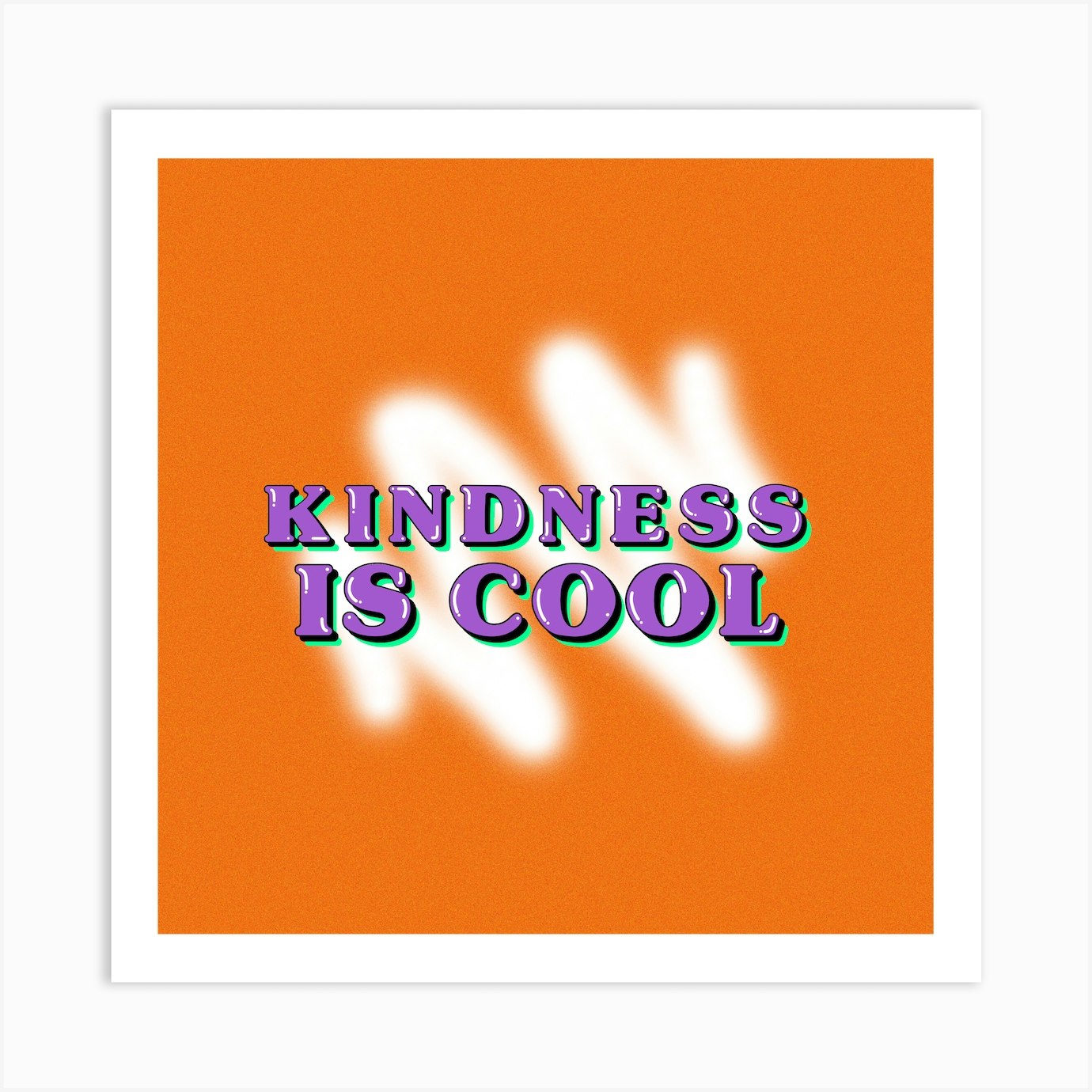 Kindness Is Cool Art Print by Elliot Floyd Fy