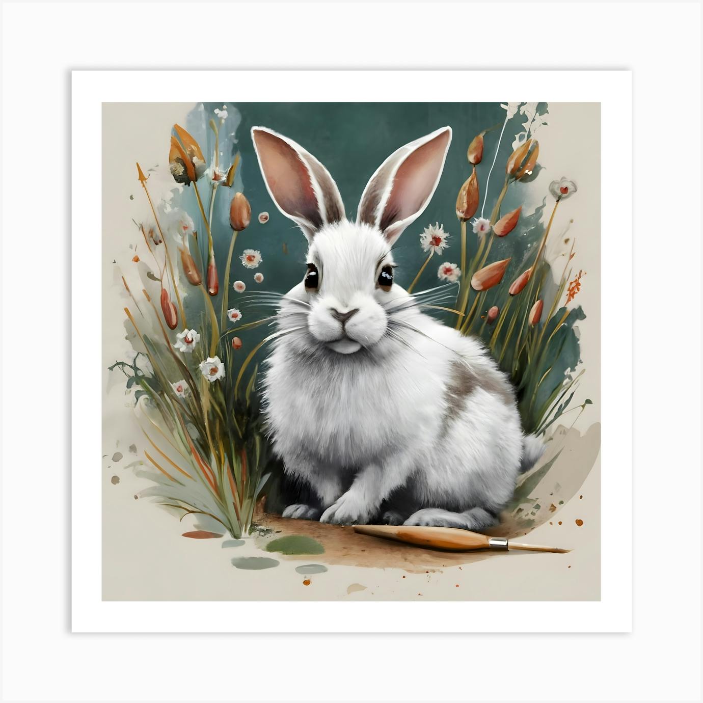 Rabbit painting outlet