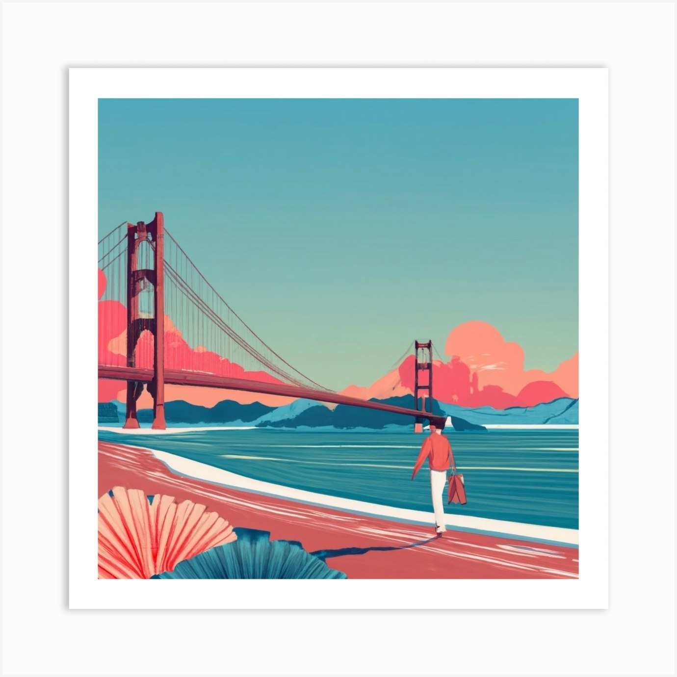 Golden Gate Bridge Art Print by Chaotic - Fy