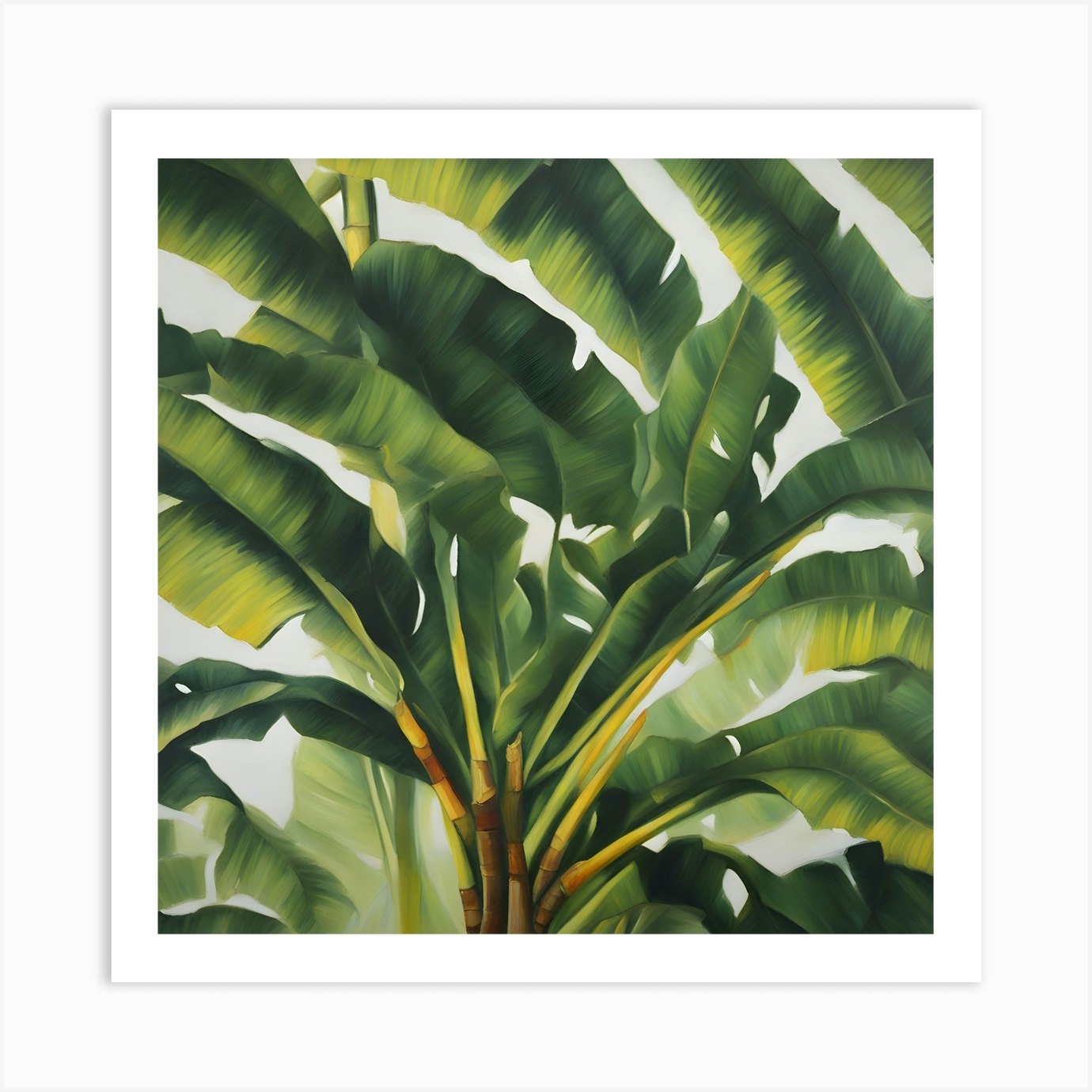 Banana Tree Art Print by Hassan Rehman - Fy