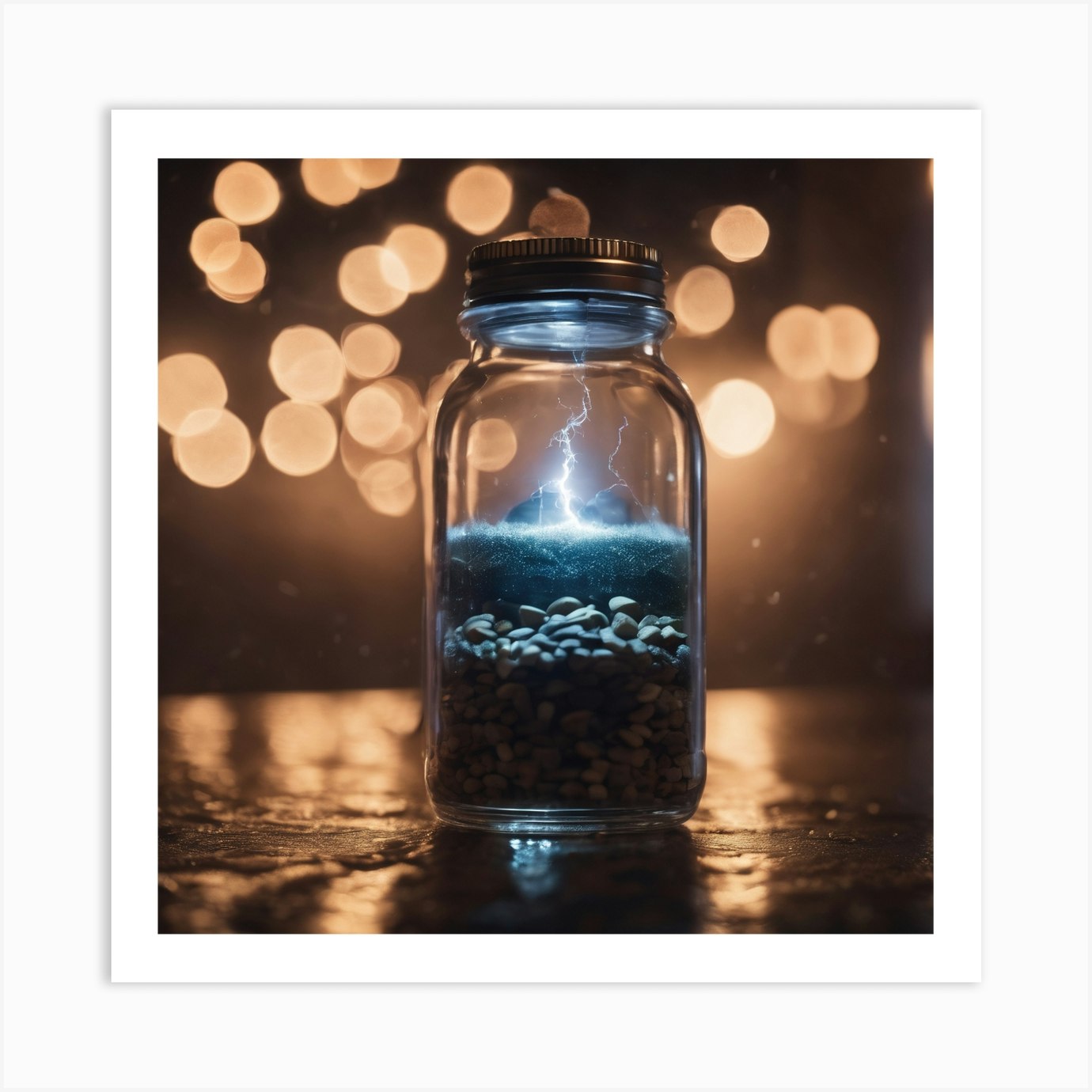 Lightning In A Jar Art Print by JuliaDream Fy