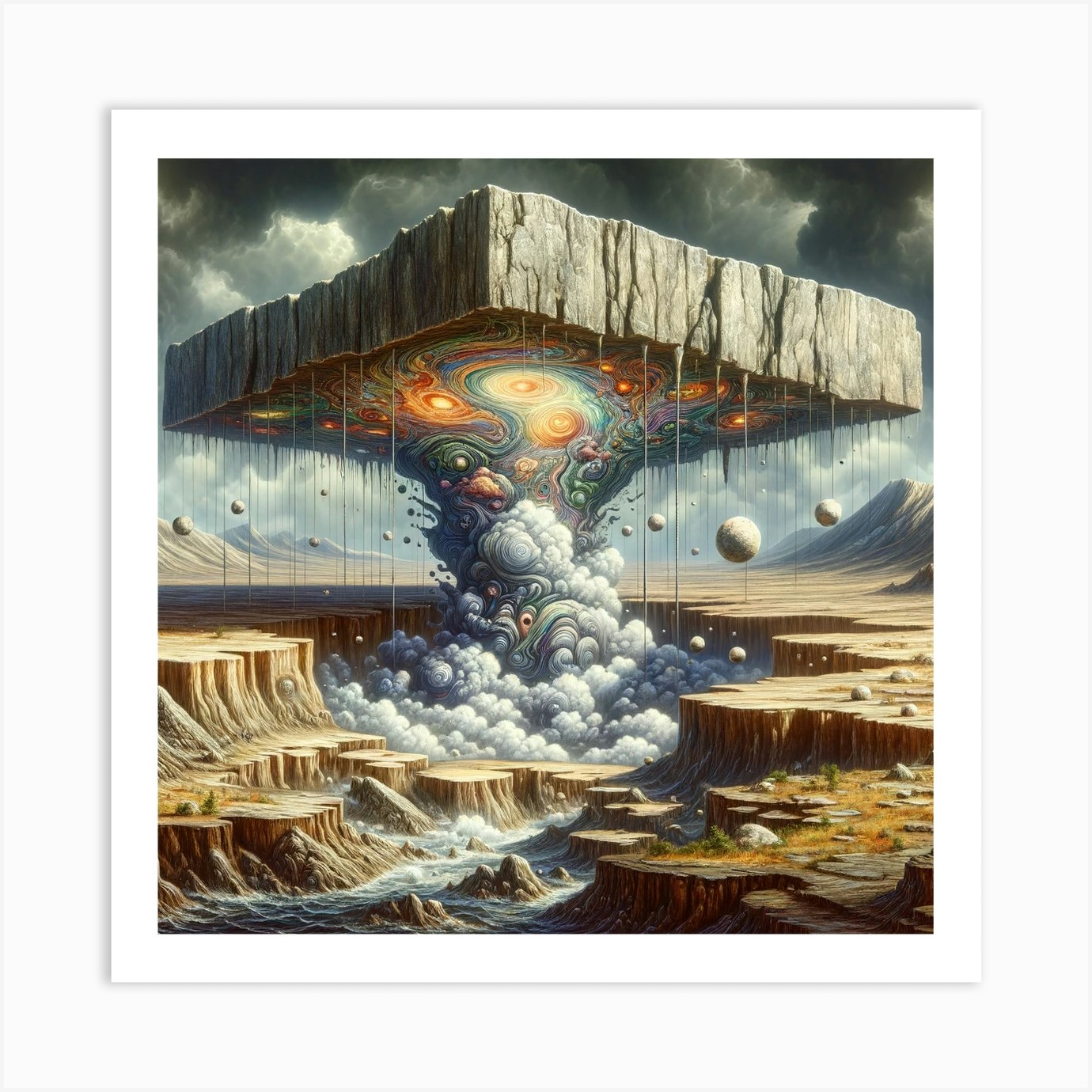 Tectonic plate Art Print by DreamScape Imaginaria Fy