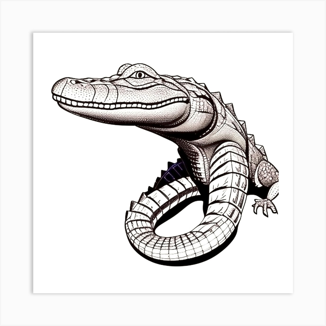 Alligator Art Print by MdsArts - Fy