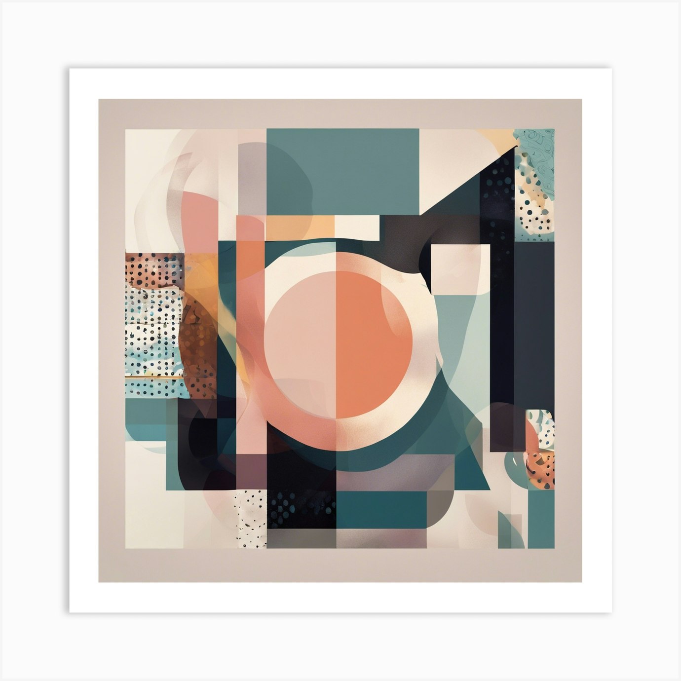 Abstract Geometric Art Prints and Posters 1 Art Print by logicx Fy