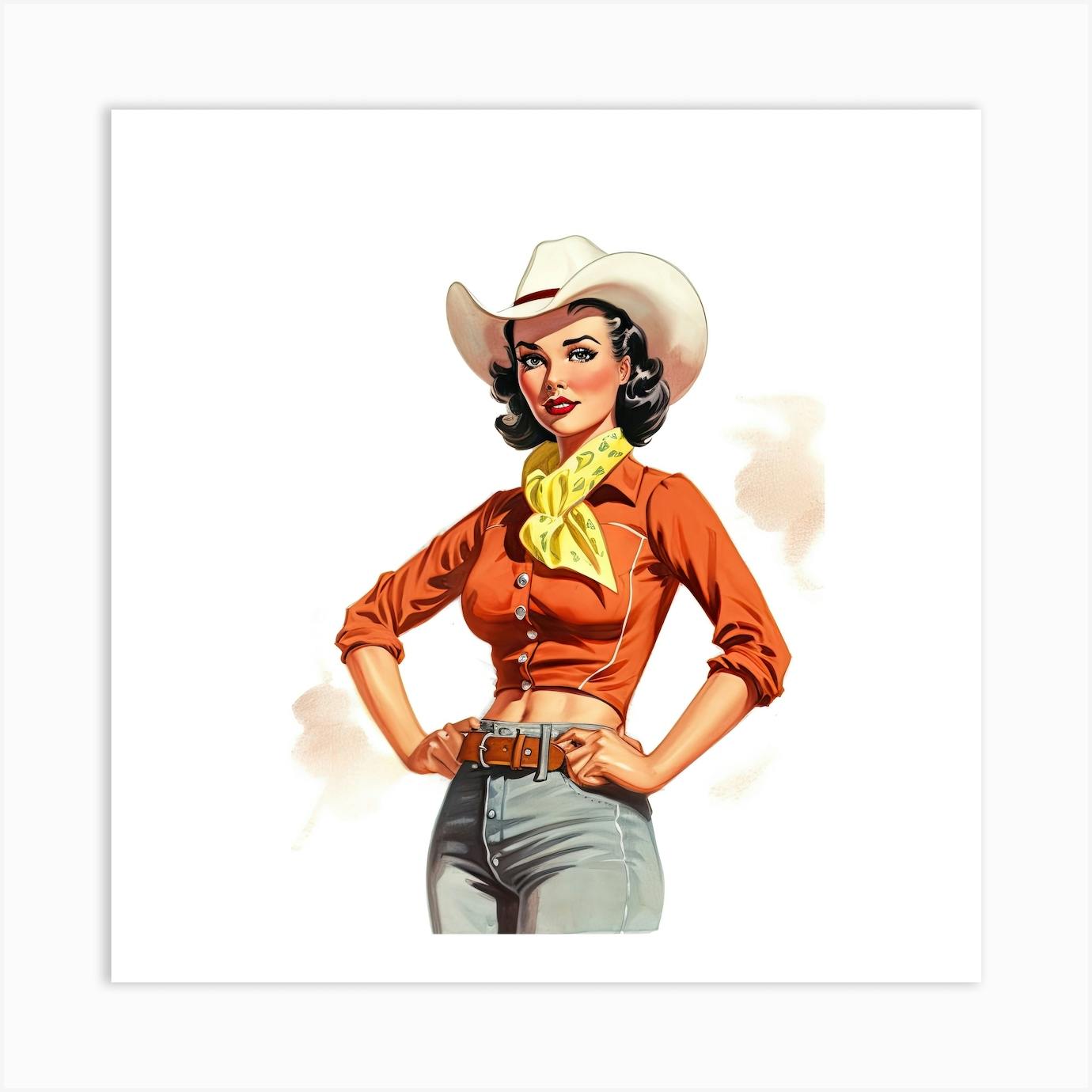 Retro cowgirl hot sale