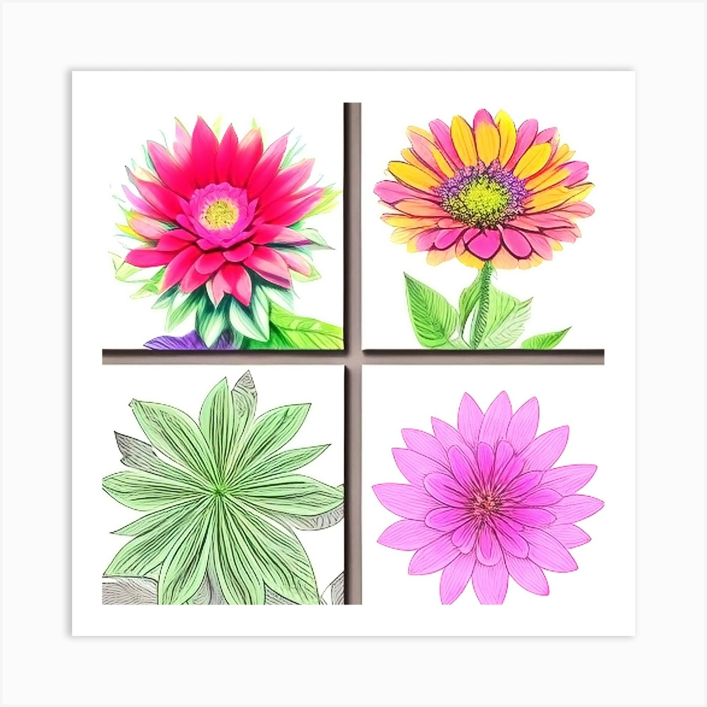 Gerbera Daisy Art Print by MdsArts Fy