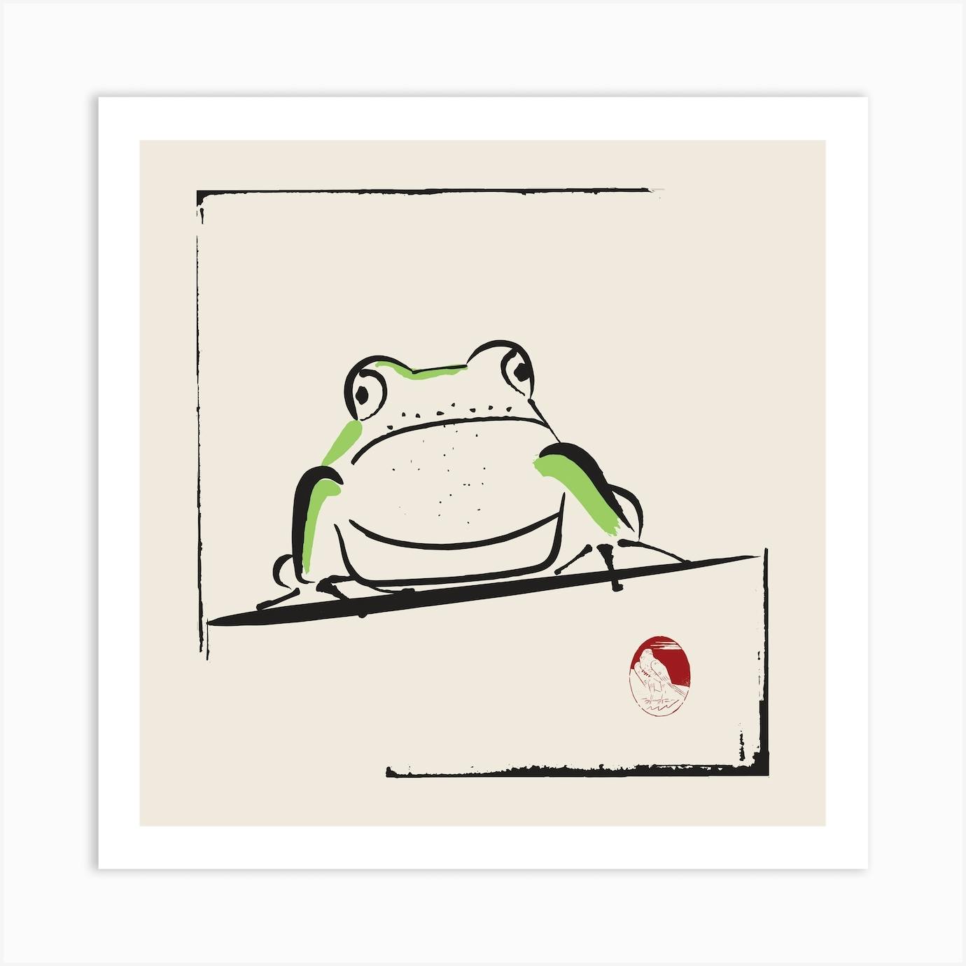 Frog Stare Art Print