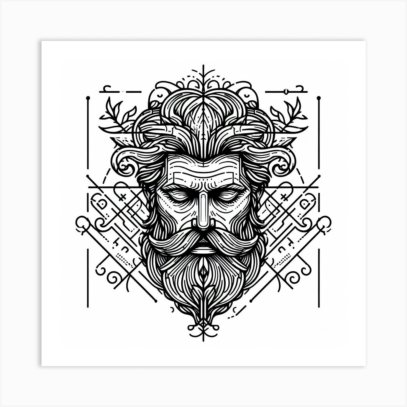 Greek God Art Print by DREAMERARTS Fy