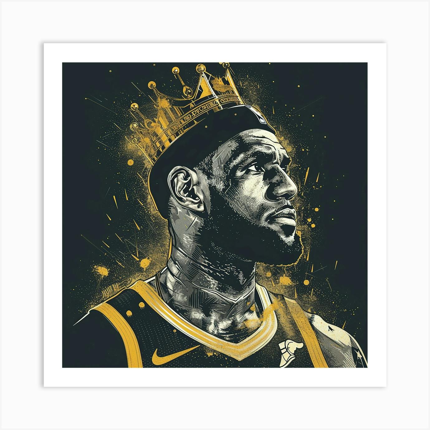 LeBron James 手描き肖像画 F4サイズ LeBron James 手描き肖像画 F4サイズ - メルカリ