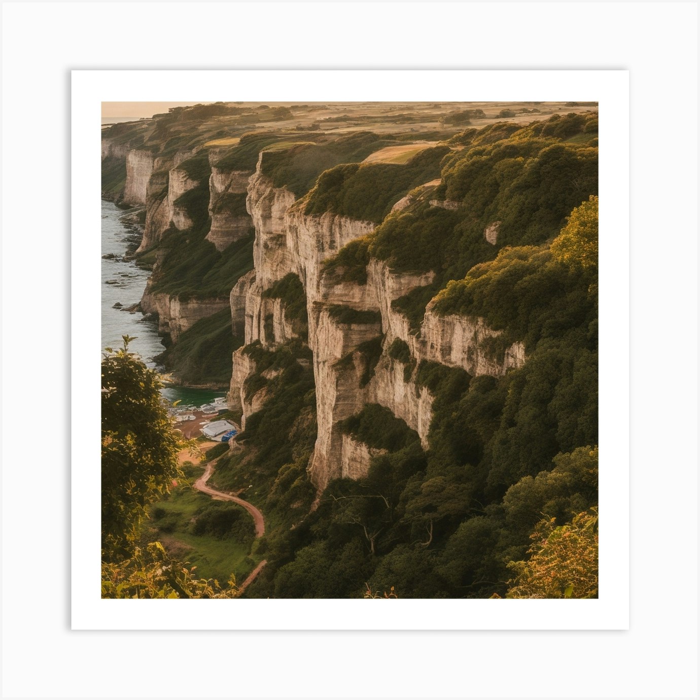 Cliffs Of Calais Art Print by Phsa3456 - Fy