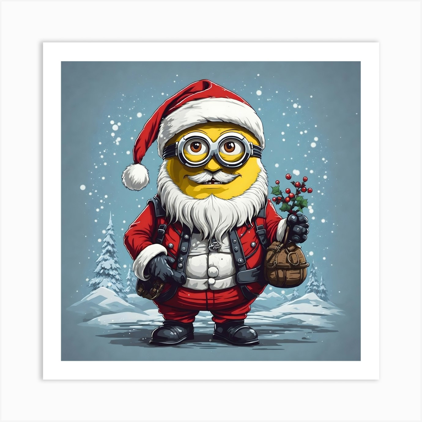 Minion Santa 2 Art Print By Ishwar Creation Fy 