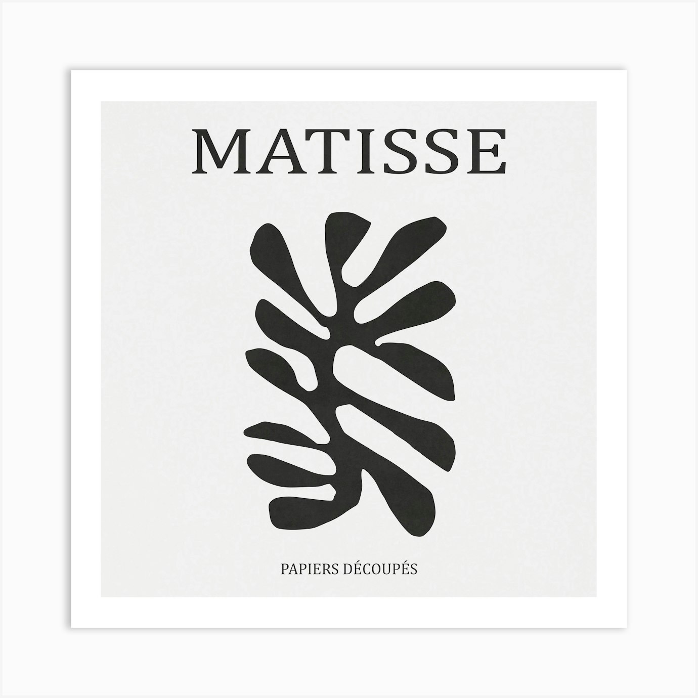 Black Leaf 01- Matisse Art Print by My Favorite Arts - Fy