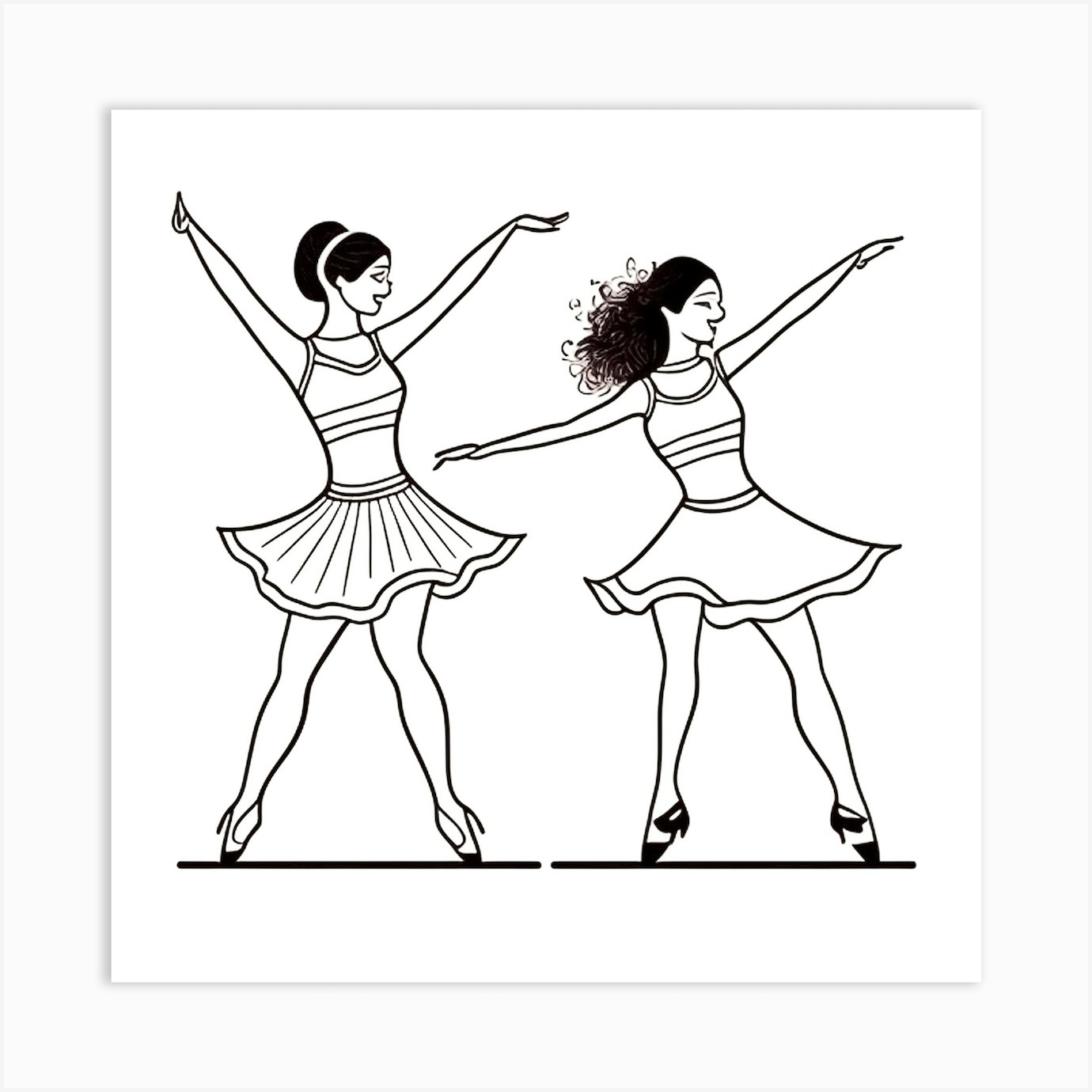 Ballerinas 1 Art Print By Mdsarts Fy 