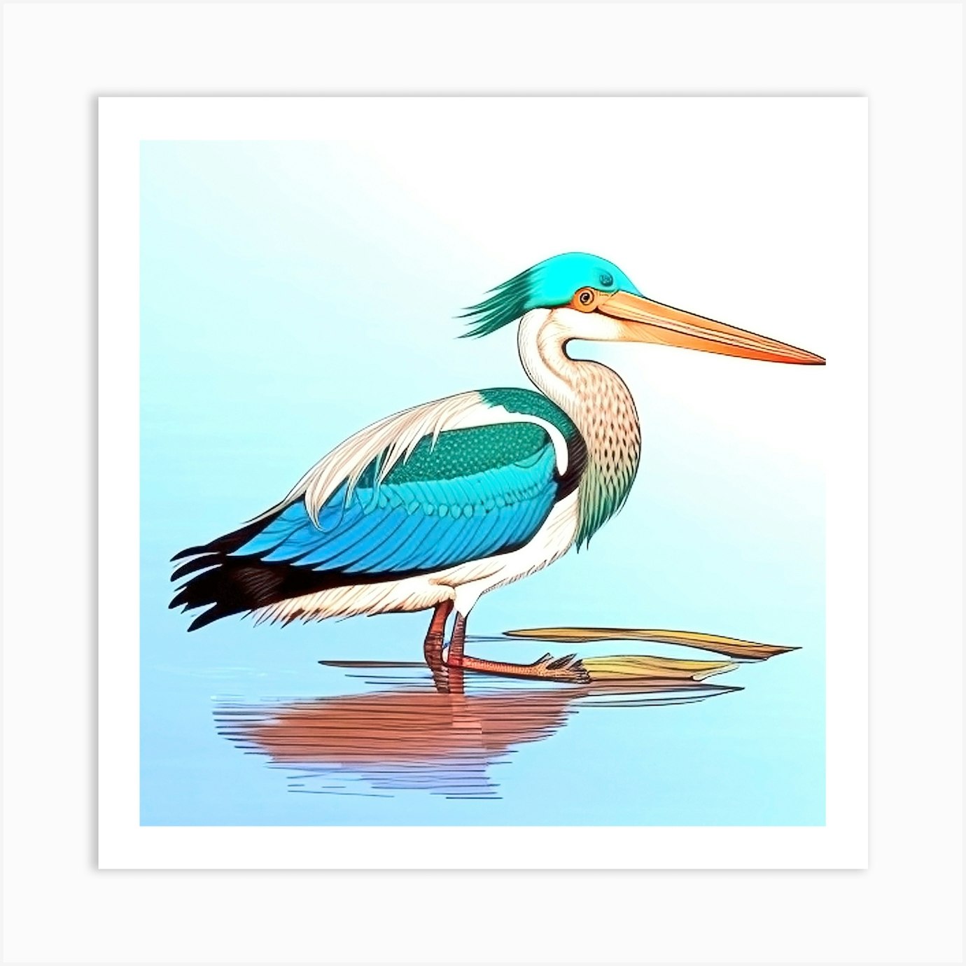 Heron 2 Art Print by MdsArts - Fy