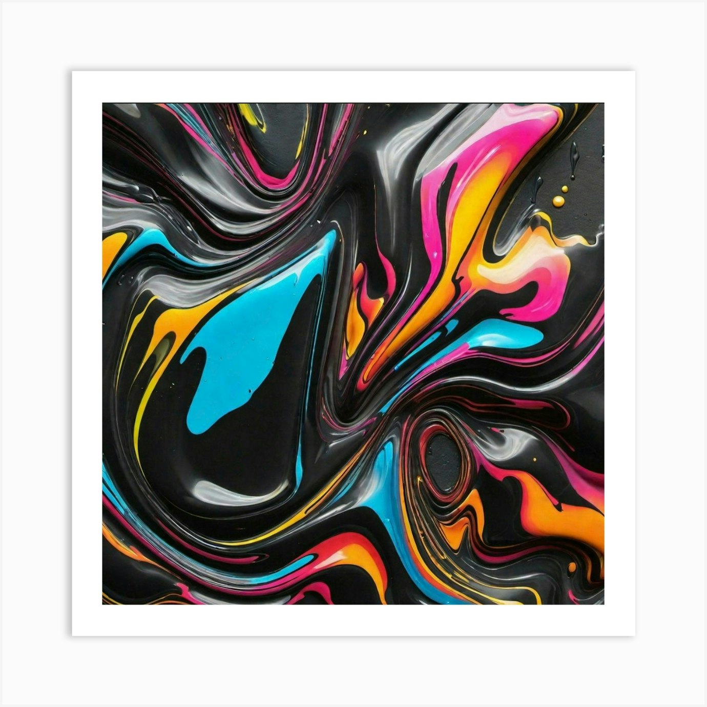 Graffiti color splash Art Print by ZCOGRAPHICS - Fy