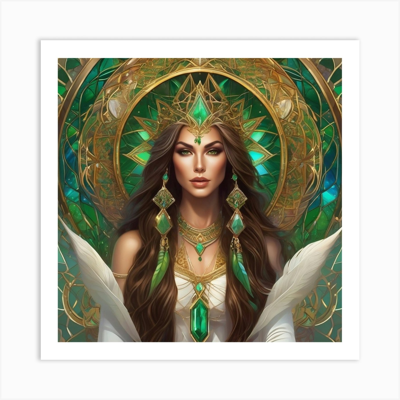 Elven Goddess 4 Art Print by CrazyBtchets - Fy