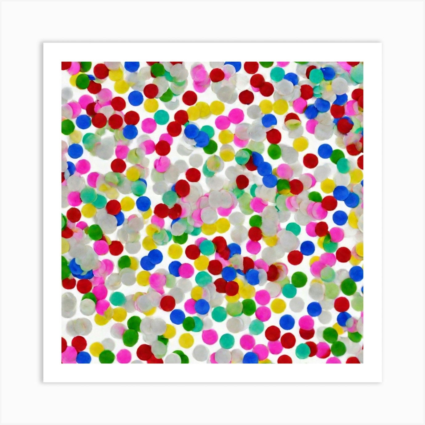 Confetti 1 Art Print by Pat4U Fy