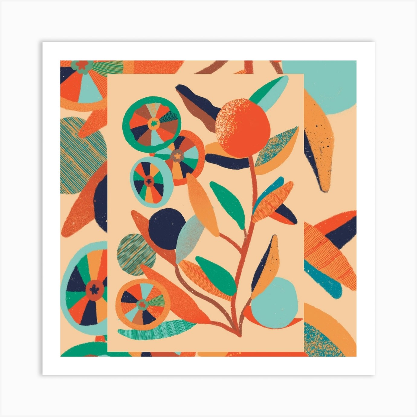 Orange tree Art Print by Bárbara Dantas Fy