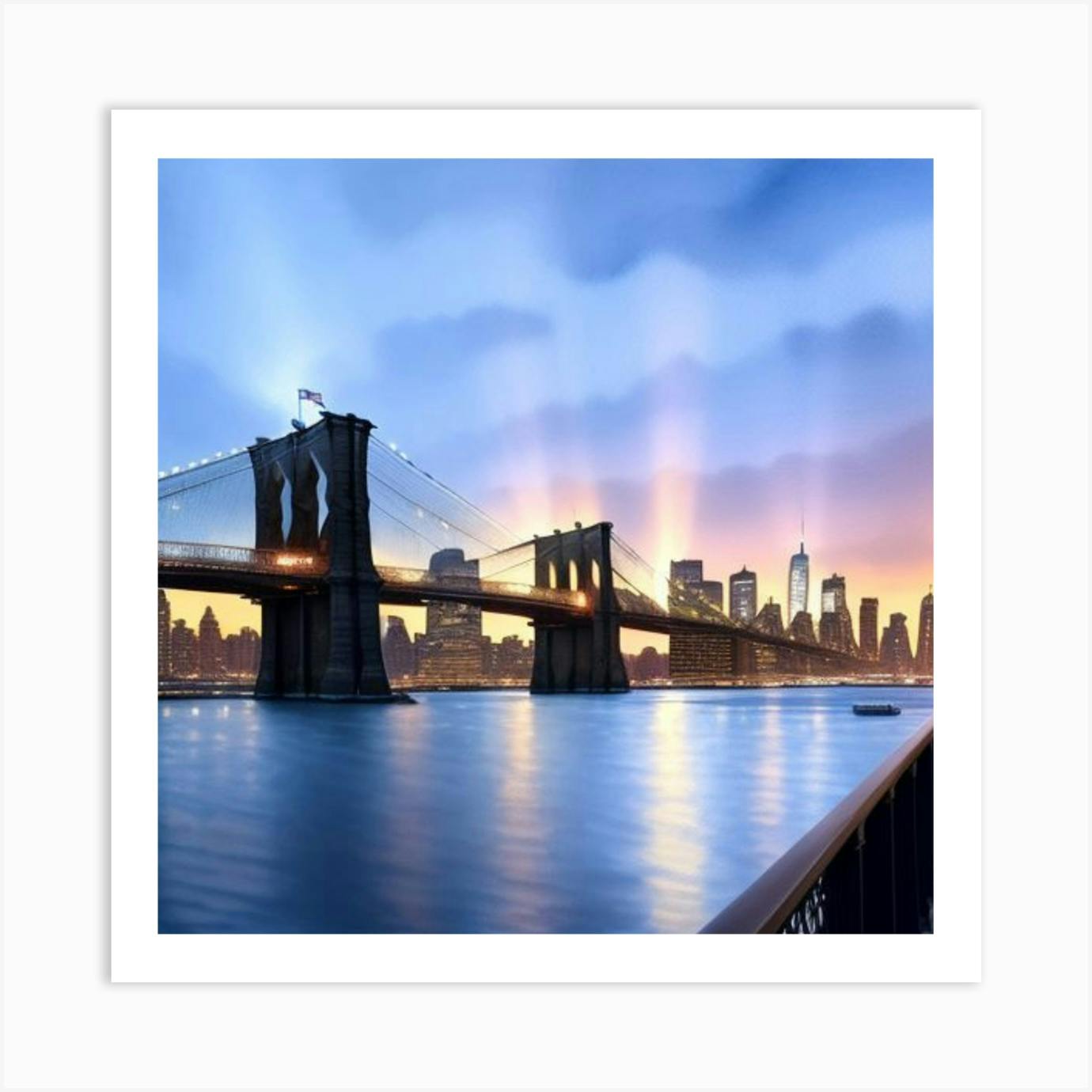 Joker Art on Canvas Wall Art 2024 Brooklyn Bridge Canvas Print Brooklyn Bridge Wall Art Architecture Print Art New York on Canvas Art NY Wall Art