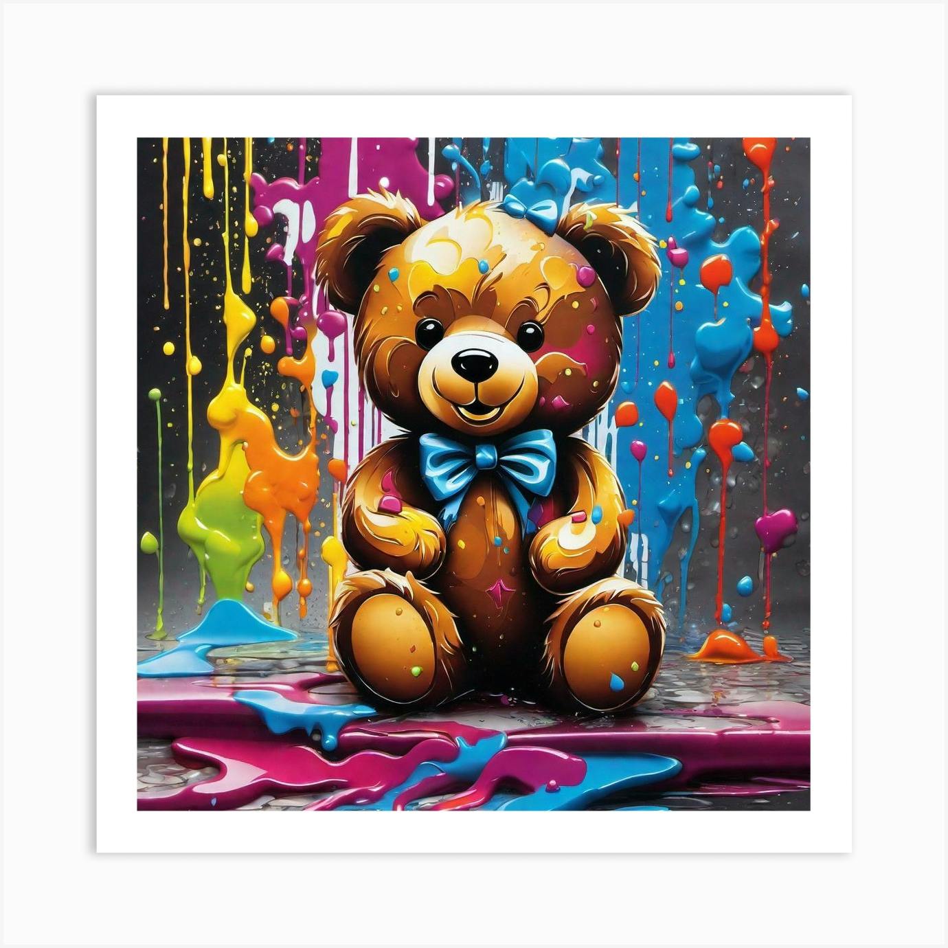 Art teddy cheap bear