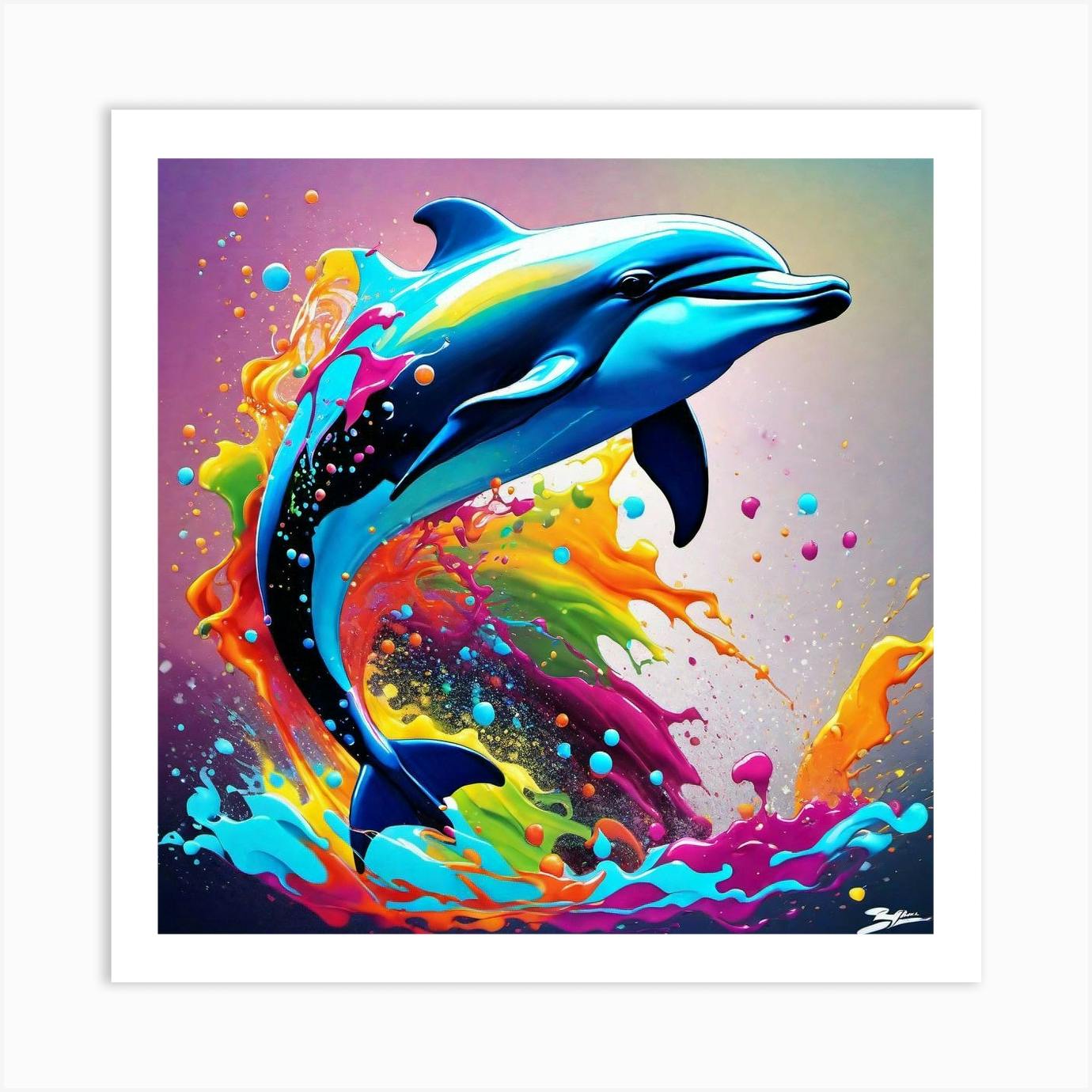 Dolphin Painting Dolphin Art Dolphin Painting Dolphin Painting