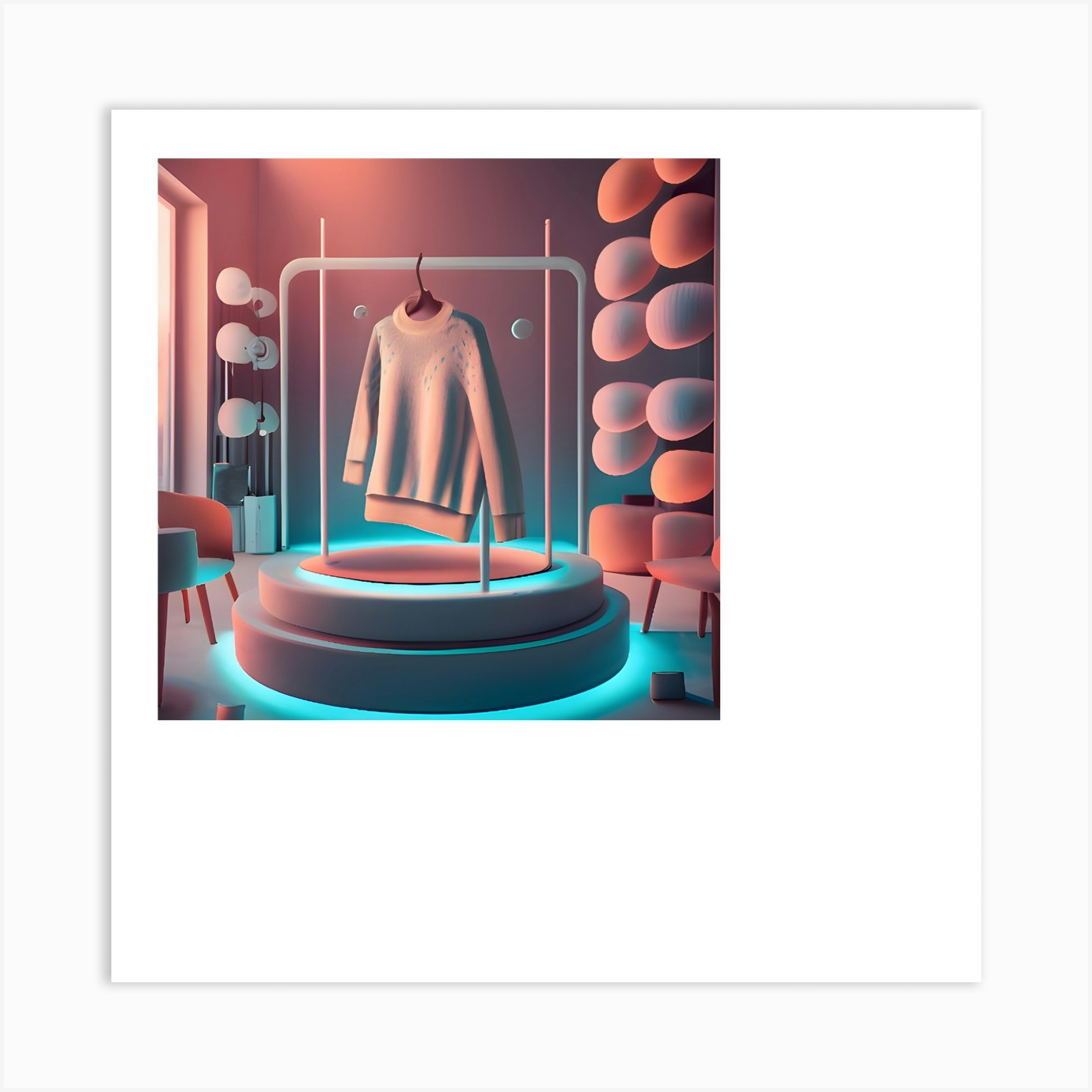 Room With Clothes Art Print by Godstrong Fy